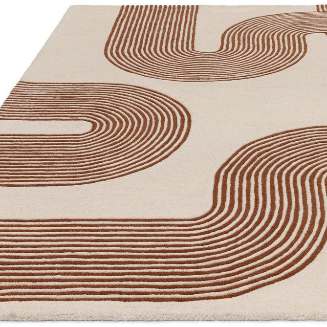 Matrix MAX85 Arches Modern Geometric Hand-Woven High-Density Soft Textured Wool&Viscose Mix Amber Rug-Asiatic Carpets-Rug Love - The Most Loved Rug Store