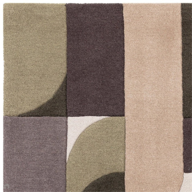 Matrix MAX90 Klotski Modern Geometric Hand-Woven High-Density Soft Textured Wool&Viscose Mix Sage Green Rug-Asiatic Carpets-Rug Love - The Most Loved Rug Store