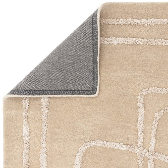 Matrix MAX95 Infinity Modern Geometric Hand-Woven High-Density Soft Textured Wool&Viscose Mix Sand Rug-Asiatic Carpets-Rug Love - The Most Loved Rug Store