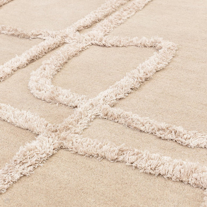 Matrix MAX95 Infinity Modern Geometric Hand-Woven High-Density Soft Textured Wool&Viscose Mix Sand Rug-Asiatic Carpets-Rug Love - The Most Loved Rug Store