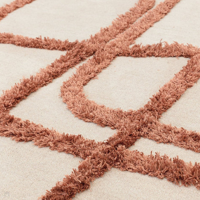 Matrix MAX96 Infinity Modern Geometric Hand-Woven High-Density Soft Textured Wool&Viscose Mix Copper Brown Rug-Asiatic Carpets-Rug Love - The Most Loved Rug Store