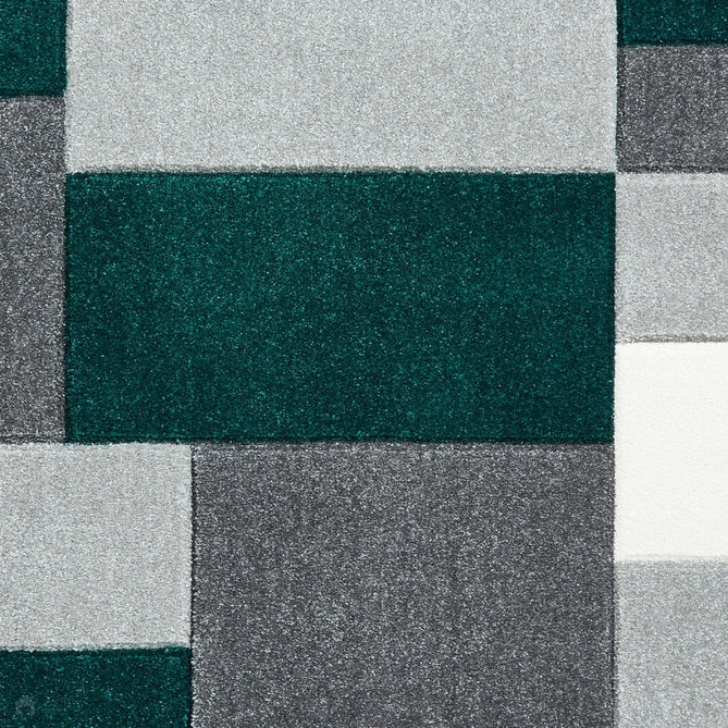 Matrix MT61 Modern Geometric Blocks Soft Hand-Carved Grey/Green/Cream Rug-Think Rugs-Rug Love - The Most Loved Rug Store