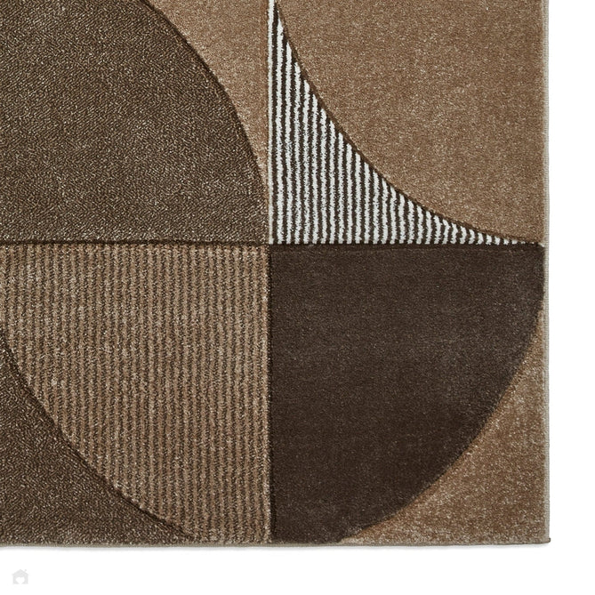 Matrix MT63 Modern Geometric Soft Hand-Carved Beige/Brown/Cream Rug-Think Rugs-Rug Love - The Most Loved Rug Store