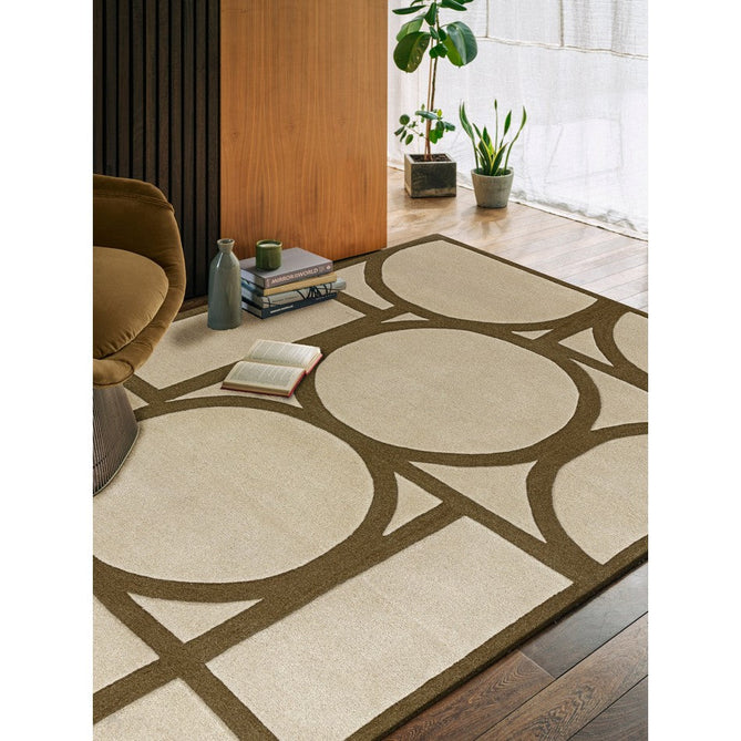 Metro Modern Geometric Hand-Carved Hi-Low Wool Khaki Rug-Asiatic Carpets-Rug Love - The Most Loved Rug Store