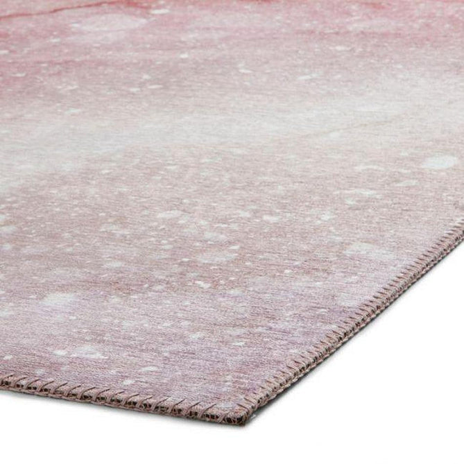 Michelle Collins OS0077 Modern Abstract Printed Smooth Soft-Touch Polyester Flat-Pile Flatweave Rose Rug-Think Rugs-Rug Love - The Most Loved Rug Store