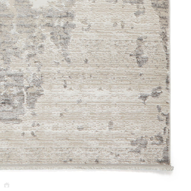 Mirage MR93 Modern Abstract Distressed Metallic Shimmer Soft Textured High-Density Polyester Mix Low Short Flatpile Grey Rug-Think Rugs-Rug Love - The Most Loved Rug Store