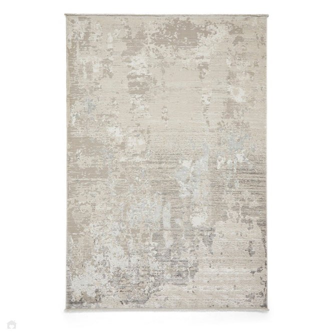 Mirage MR93 Modern Abstract Distressed Metallic Shimmer Soft Textured High-Density Polyester Mix Low Short Flatpile Grey Rug-Think Rugs-Rug Love - The Most Loved Rug Store