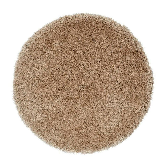 Montana Super Plush Heavyweight High-Density Luxury Hand-Woven Soft High-Pile Plain Shaggy Beige Round Rug-Think Rugs-Rug Love - The Most Loved Rug Store