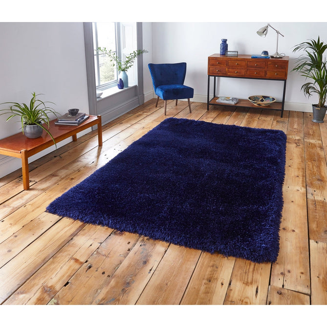 Montana Super Plush Heavyweight High-Density Luxury Hand-Woven Soft High-Pile Plain Shaggy Dark Navy Rug-Think Rugs-Rug Love - The Most Loved Rug Store