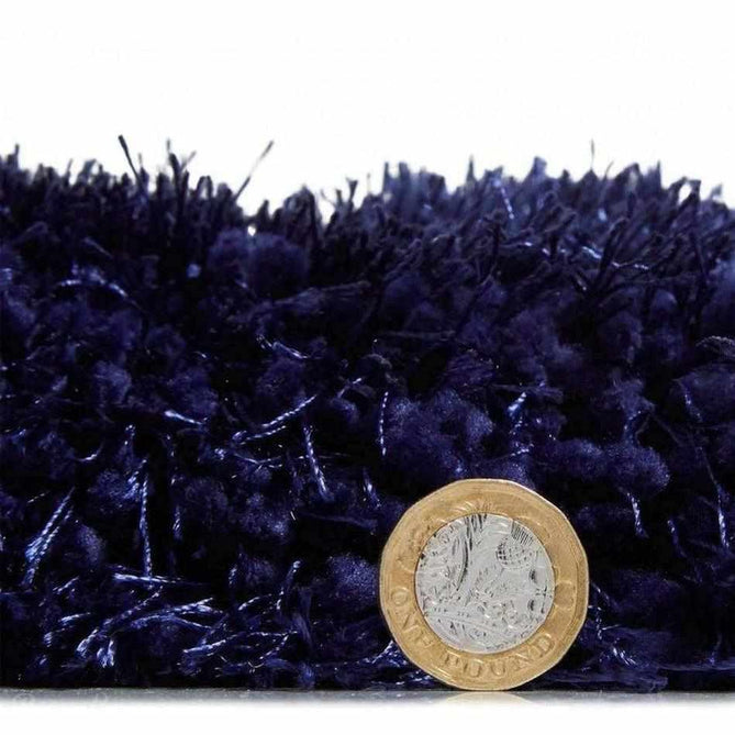 Montana Super Plush Heavyweight High-Density Luxury Hand-Woven Soft High-Pile Plain Shaggy Dark Navy Rug-Think Rugs-Rug Love - The Most Loved Rug Store