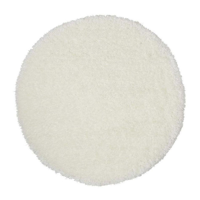 Montana Super Plush Heavyweight High-Density Luxury Hand-Woven Soft High-Pile Plain Shaggy Ivory Round Rug-Think Rugs-Rug Love - The Most Loved Rug Store