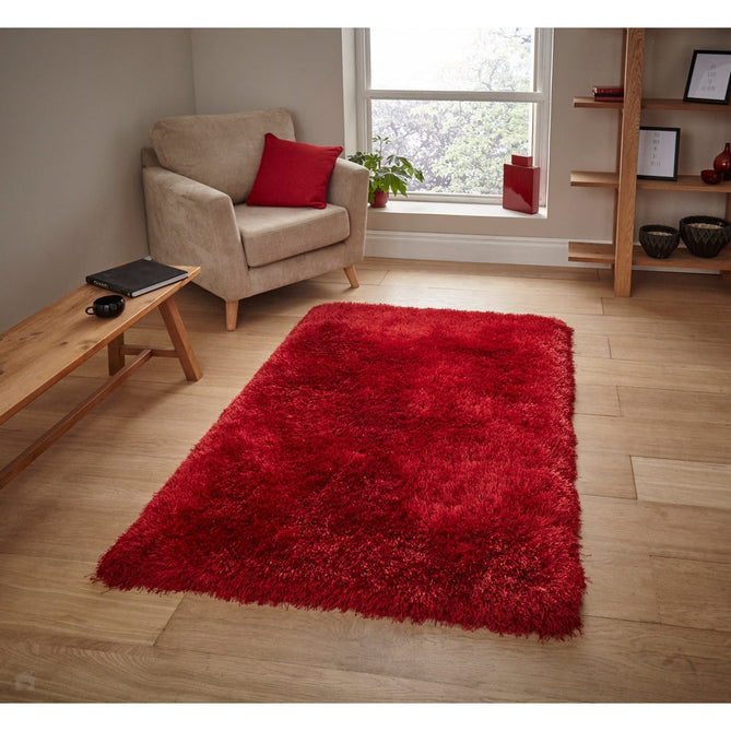 Montana Super Plush Heavyweight High-Density Luxury Hand-Woven Soft High-Pile Plain Shaggy Red Rug-Think Rugs-Rug Love - The Most Loved Rug Store