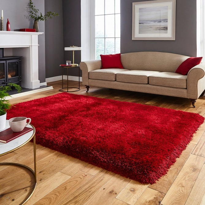 Montana Super Plush Heavyweight High-Density Luxury Hand-Woven Soft High-Pile Plain Shaggy Red Rug-Think Rugs-Rug Love - The Most Loved Rug Store