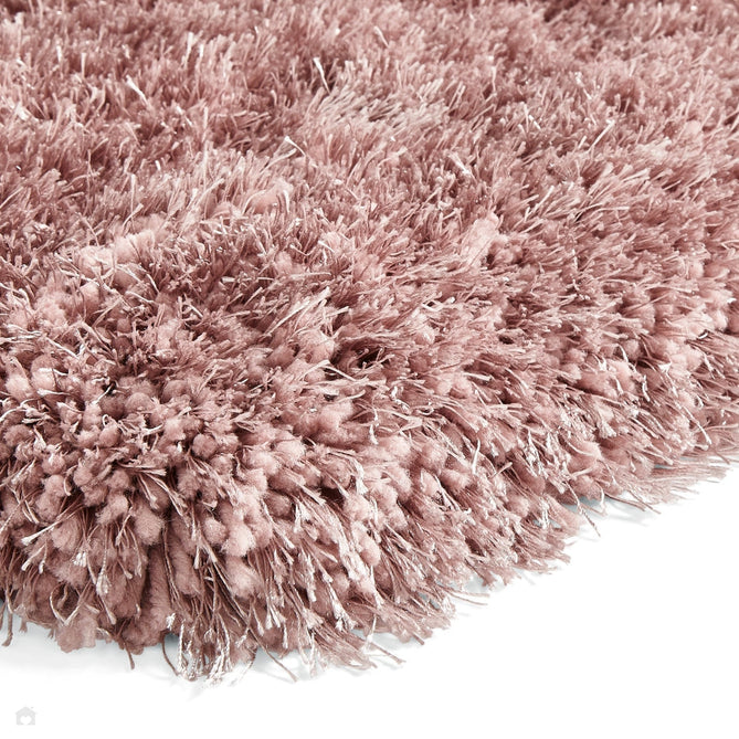 Montana Super Plush Heavyweight High-Density Luxury Hand-Woven Soft High-Pile Plain Shaggy Rose Round Rug-Think Rugs-Rug Love - The Most Loved Rug Store