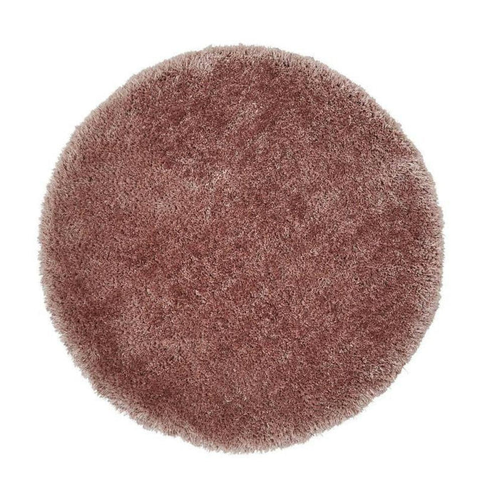 Montana Super Plush Heavyweight High-Density Luxury Hand-Woven Soft High-Pile Plain Shaggy Rose Round Rug-Think Rugs-Rug Love - The Most Loved Rug Store