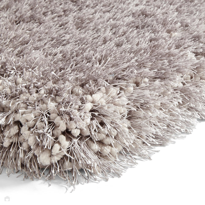 Montana Super Plush Heavyweight High-Density Luxury Hand-Woven Soft High-Pile Plain Shaggy Silver Round Rug-Think Rugs-Rug Love - The Most Loved Rug Store