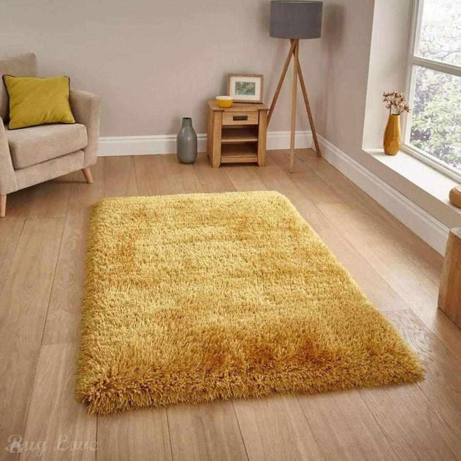 Montana Super Plush Heavyweight High-Density Luxury Hand-Woven Soft High-Pile Plain Shaggy Yellow Rug-Think Rugs-Rug Love - The Most Loved Rug Store