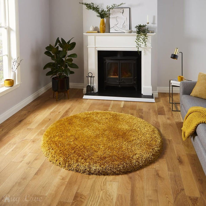 Montana Super Plush Heavyweight High-Density Luxury Hand-Woven Soft High-Pile Plain Shaggy Yellow Rug-Think Rugs-Rug Love - The Most Loved Rug Store