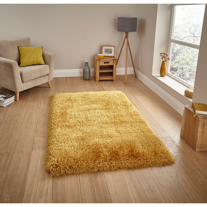 Montana Super Plush Heavyweight High-Density Luxury Hand-Woven Soft High-Pile Plain Shaggy Yellow Rug-Think Rugs-Rug Love - The Most Loved Rug Store