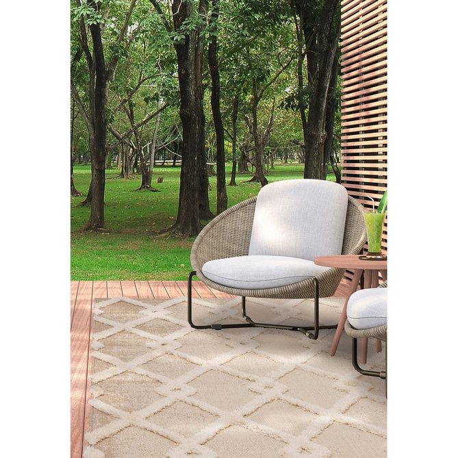 Monty MN07 Diamond Modern Durable Stain-Resistant Weatherproof Flatweave In-Outdoor Beige/Cream Rug-Asiatic Carpets-Rug Love - The Most Loved Rug Store