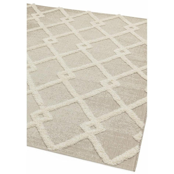 Monty MN07 Diamond Modern Durable Stain-Resistant Weatherproof Flatweave In-Outdoor Beige/Cream Rug-Asiatic Carpets-Rug Love - The Most Loved Rug Store