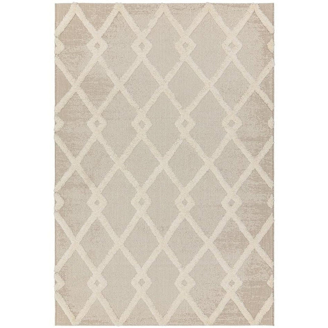 Monty MN07 Diamond Modern Durable Stain-Resistant Weatherproof Flatweave In-Outdoor Beige/Cream Rug-Asiatic Carpets-Rug Love - The Most Loved Rug Store