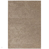 Mulberry Modern Plain Berber Diamond Jute Chenille Mix Ribbed Textured Soft-Touch Durable Flatweave Bronze Rug