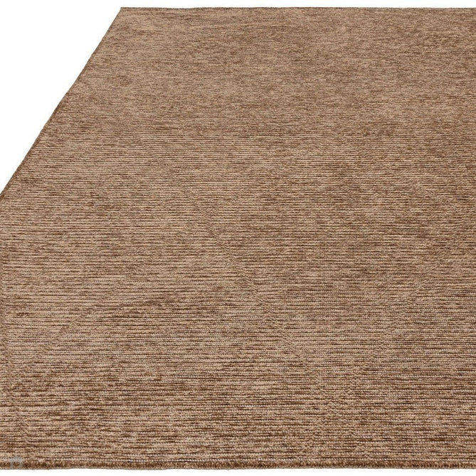 Mulberry Modern Plain Berber Jute Chenille Mix Ribbed Textured Soft-Touch Durable Flatweave Bronze Rug-Asiatic Carpets-Rug Love - The Most Loved Rug Store