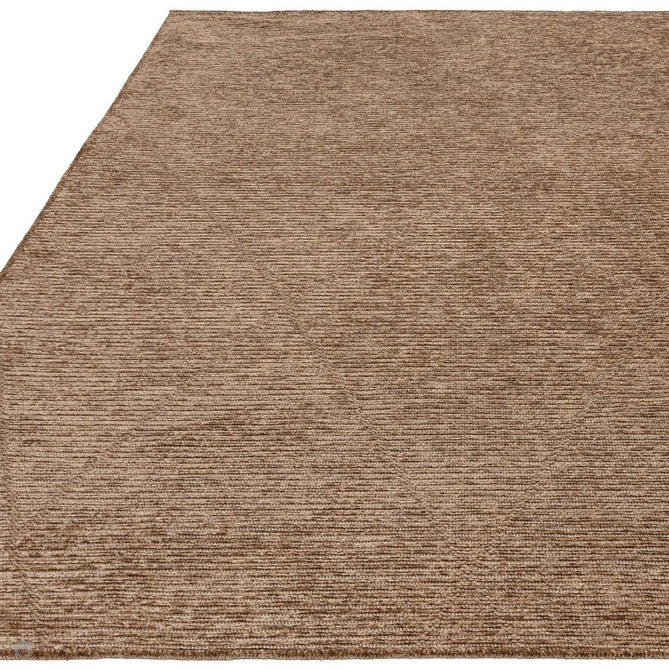 Mulberry Modern Plain Berber Jute Chenille Mix Ribbed Textured Soft-Touch Durable Flatweave Bronze Rug-Asiatic Carpets-Rug Love - The Most Loved Rug Store