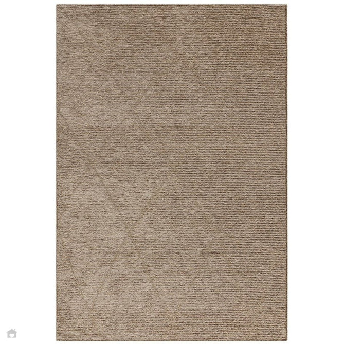 Mulberry Modern Plain Berber Jute Chenille Mix Ribbed Textured Soft-Touch Durable Flatweave Bronze Rug-Asiatic Carpets-Rug Love - The Most Loved Rug Store