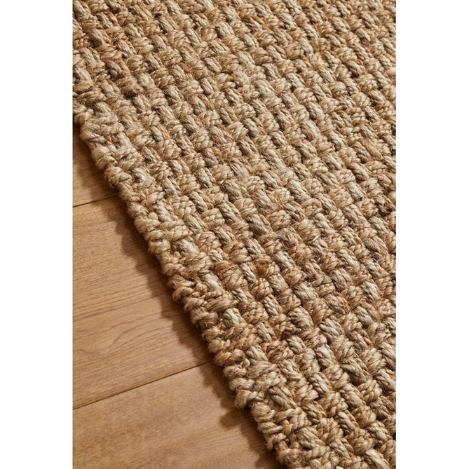 Naturals Hand-Woven Jute Flatweave Basket Natural/Bleach Runner-Oriental Weavers-Rug Love - The Most Loved Rug Store