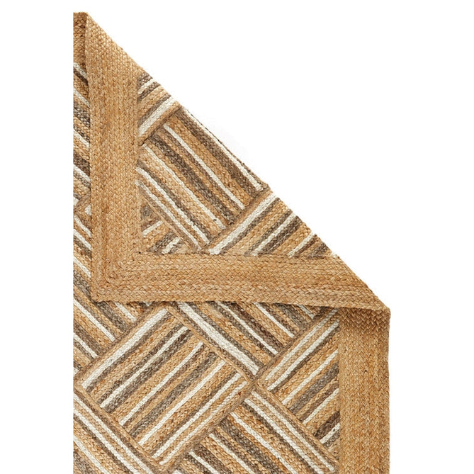 Naturals Hand-Woven Jute Flatweave Squares Natural/Bleach Runner-Oriental Weavers-Rug Love - The Most Loved Rug Store