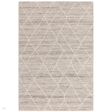 Noah Moroccan Berber Boho Tribal Hand-Woven Textured Wool Silver Rug