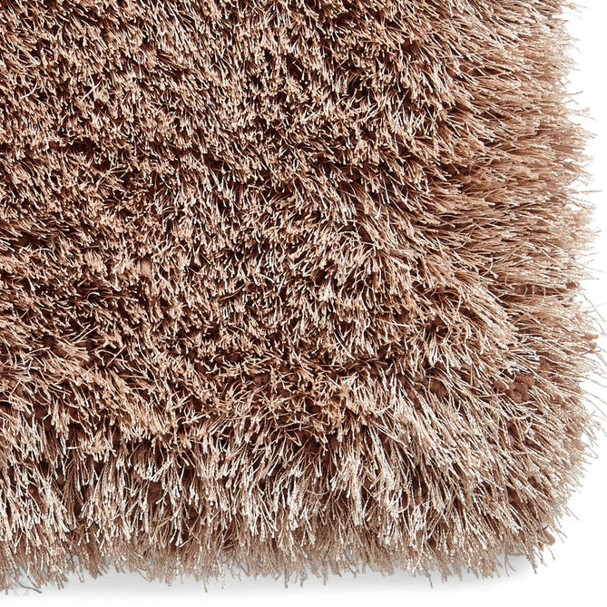 Noble House NH30782 Plush Geometric 3D Hexagon Hand-Carved High-Density Acrylic Shaggy Beige/Brown Rug-Think Rugs-Rug Love - The Most Loved Rug Store