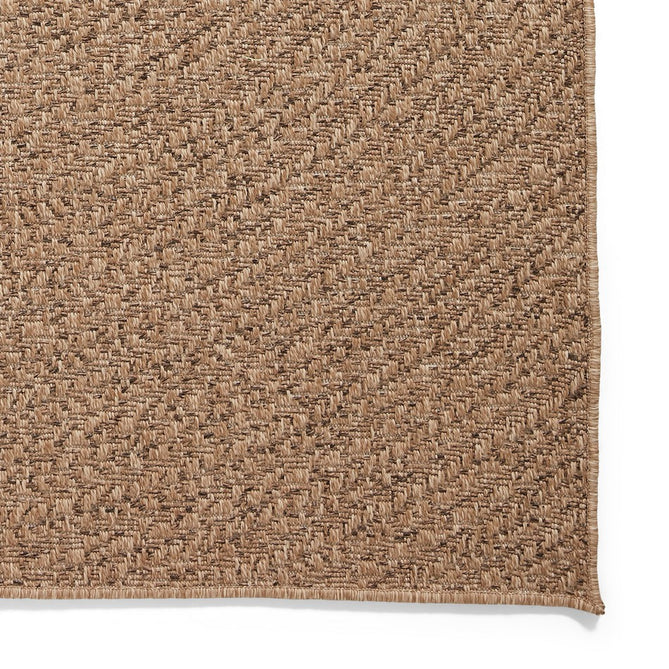 Nomad 5004 Jute-Look Durable Stain-Resistant Weatherproof Flatweave In-Outdoor Brown Rug-Think Rugs-Rug Love - The Most Loved Rug Store