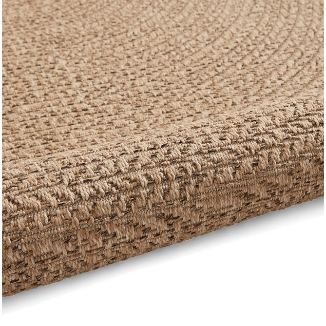 Nomad 5004 Jute-Look Durable Stain-Resistant Weatherproof Flatweave In-Outdoor Brown Rug-Think Rugs-Rug Love - The Most Loved Rug Store