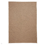 Nomad 5004 Jute-Look Durable Stain-Resistant Weatherproof Flatweave In-Outdoor Brown Rug