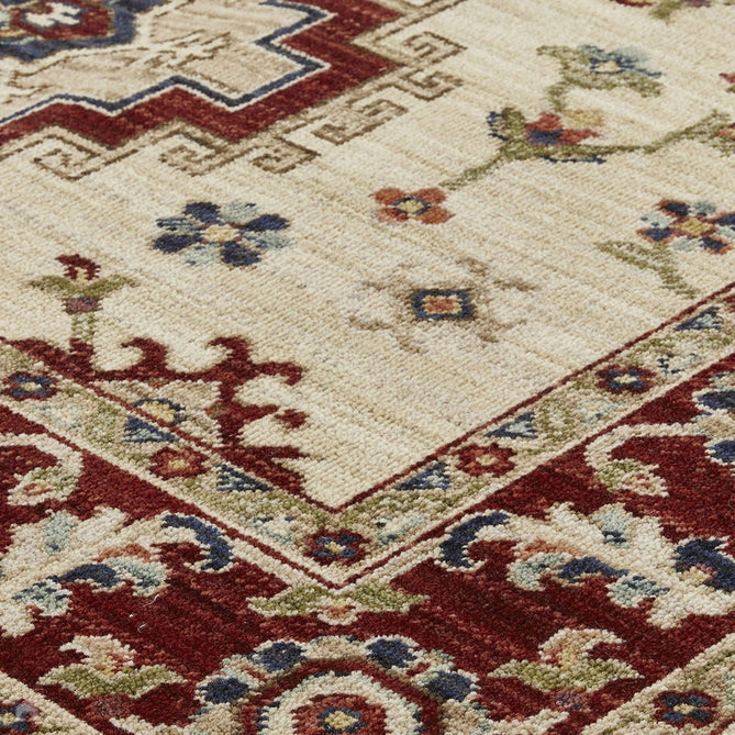 Nomad 5561 J Traditional Persian Medallion Border Wool Beige/Red/Blue/Multicolour Low Flat-Pile Rug-Oriental Weavers-Rug Love - The Most Loved Rug Store