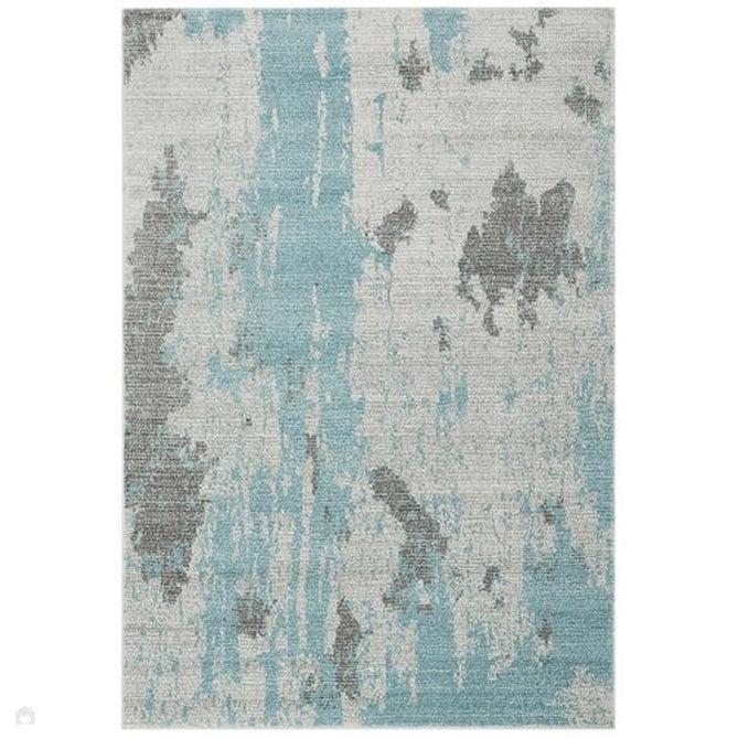 Nova NV15 Painterly Modern Abstract Durable Short Pile Duck Egg Rug-Asiatic Carpets-Rug Love - The Most Loved Rug Store