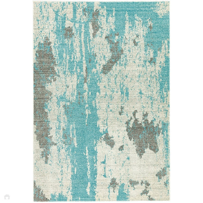 Nova NV15 Painterly Modern Abstract Durable Short Pile Duck Egg Rug-Asiatic Carpets-Rug Love - The Most Loved Rug Store