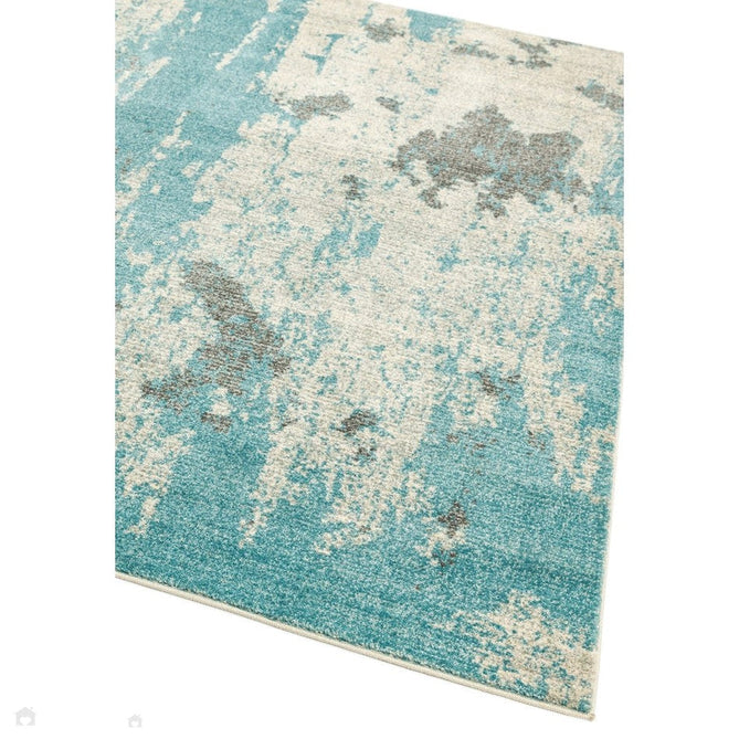 Nova NV15 Painterly Modern Abstract Durable Short Pile Duck Egg Rug-Asiatic Carpets-Rug Love - The Most Loved Rug Store