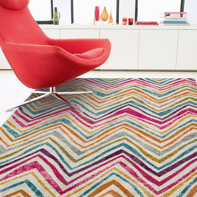 Nova NV21 Rhythm Modern Abstract Durable Short Pile Pink/Orange/Yellow/Green/Blue/Purple/Multicolour Rug-Asiatic Carpets-Rug Love - The Most Loved Rug Store