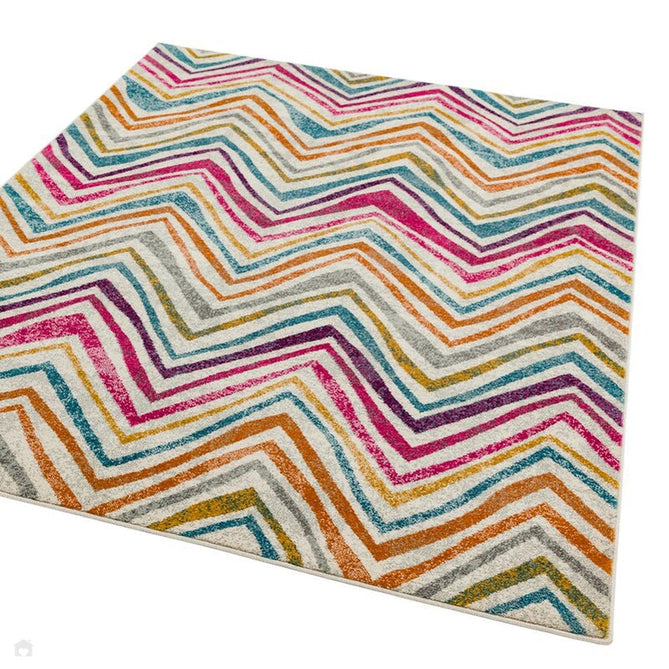 Nova NV21 Rhythm Modern Abstract Durable Short Pile Pink/Orange/Yellow/Green/Blue/Purple/Multicolour Rug-Asiatic Carpets-Rug Love - The Most Loved Rug Store