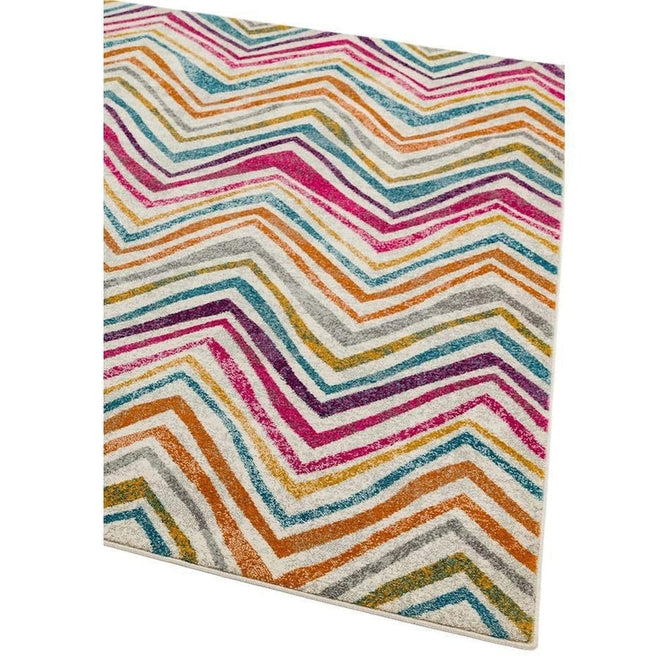 Nova NV21 Rhythm Modern Abstract Durable Short Pile Pink/Orange/Yellow/Green/Blue/Purple/Multicolour Rug-Asiatic Carpets-Rug Love - The Most Loved Rug Store