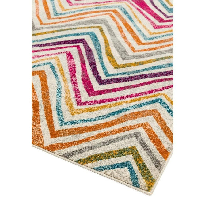 Nova NV21 Rhythm Modern Abstract Durable Short Pile Pink/Orange/Yellow/Green/Blue/Purple/Multicolour Rug-Asiatic Carpets-Rug Love - The Most Loved Rug Store