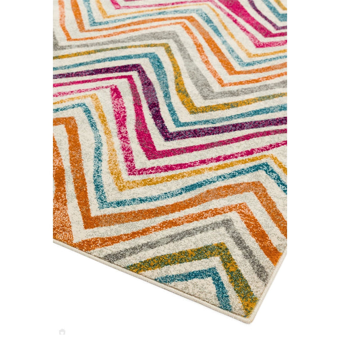 Nova NV21 Rhythm Modern Abstract Durable Short Pile Pink/Orange/Yellow/Green/Blue/Purple/Multicolour Rug-Asiatic Carpets-Rug Love - The Most Loved Rug Store