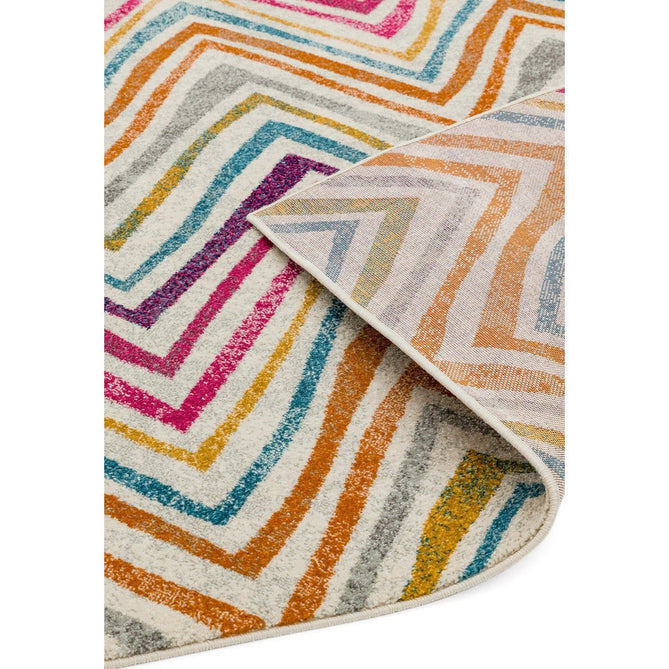 Nova NV21 Rhythm Modern Abstract Durable Short Pile Pink/Orange/Yellow/Green/Blue/Purple/Multicolour Rug-Asiatic Carpets-Rug Love - The Most Loved Rug Store