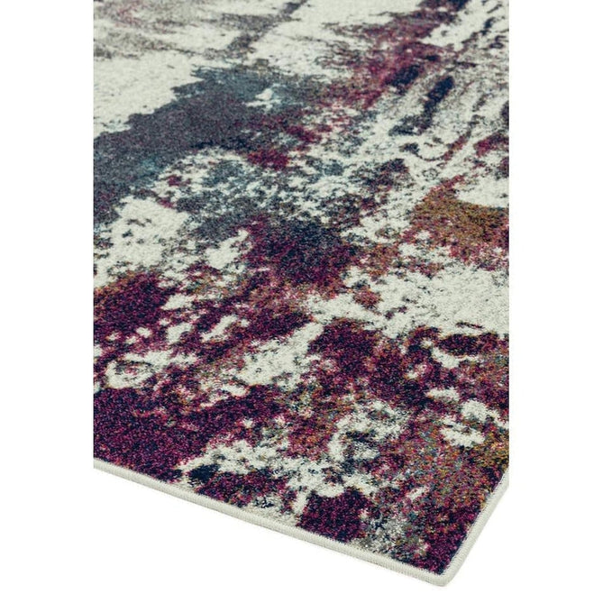 Nova NV23 Abstract Modern Abstract Durable Short Pile Navy Multicolour Rug-Asiatic Carpets-Rug Love - The Most Loved Rug Store