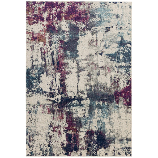 Nova NV23 Abstract Modern Abstract Durable Short Pile Navy Multicolour Rug-Asiatic Carpets-Rug Love - The Most Loved Rug Store