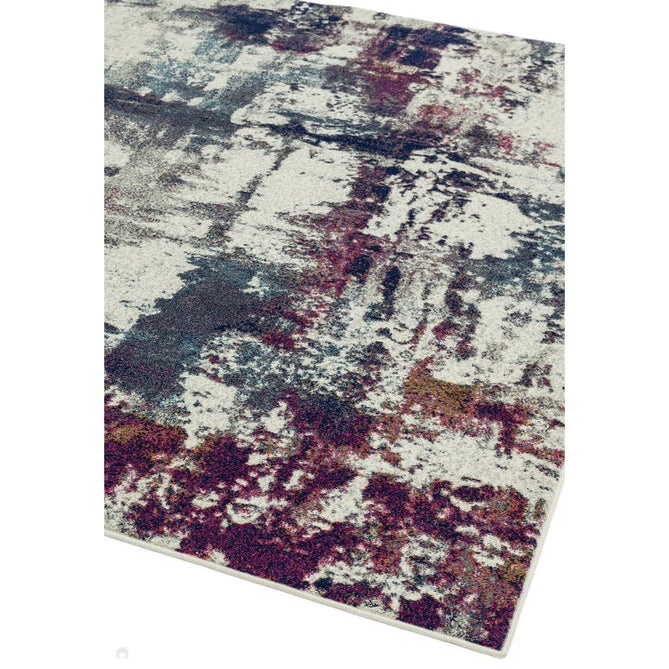 Nova NV23 Abstract Modern Abstract Durable Short Pile Navy Multicolour Rug-Asiatic Carpets-Rug Love - The Most Loved Rug Store